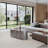 Stainless Steel Coffee Table with Cloud-Shaped Silhouette