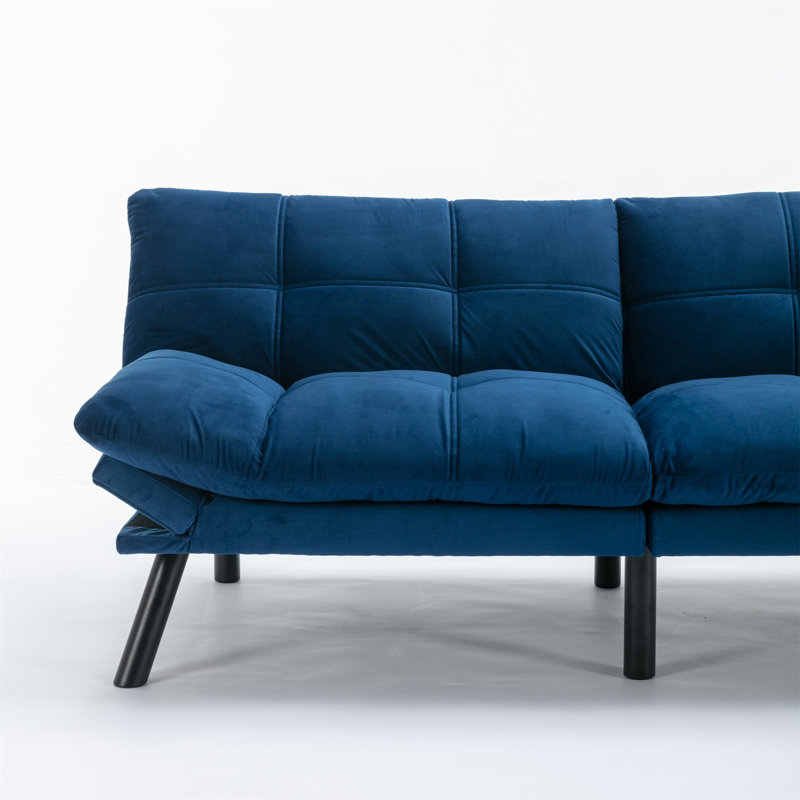 Canapé-lit pliant convertible bleu marine