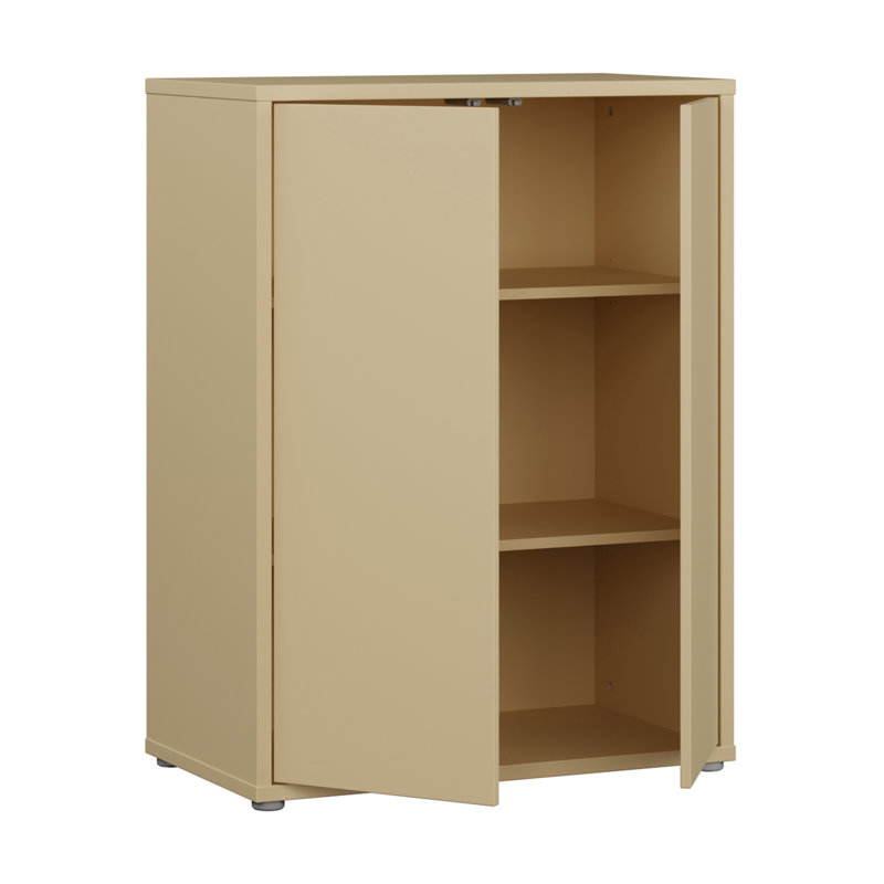 Rydar 99.1cm H x 74.5cm W Standard Bookcase, Cream