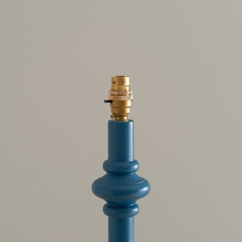 Carnaby 157cm Traditional Floor Lamp, Blue/White, Blue