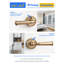 Fausse poignée de porte en bronze Mrml Champagne, levier à simple face anti-retournement, levier de porte de garde-robe de garde-robe d'intérieur, utilisé comme levier décoratif en alliage d'aluminium-125528276-129873645