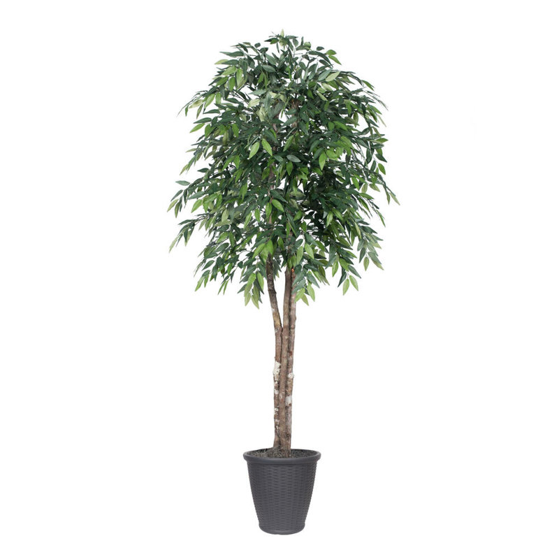 72'' Faux Tree in Pot, Gray