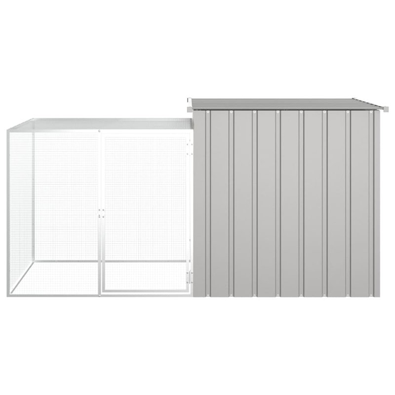 Demeko Weather Resistant Rabbit Small Animal Cage, Gray