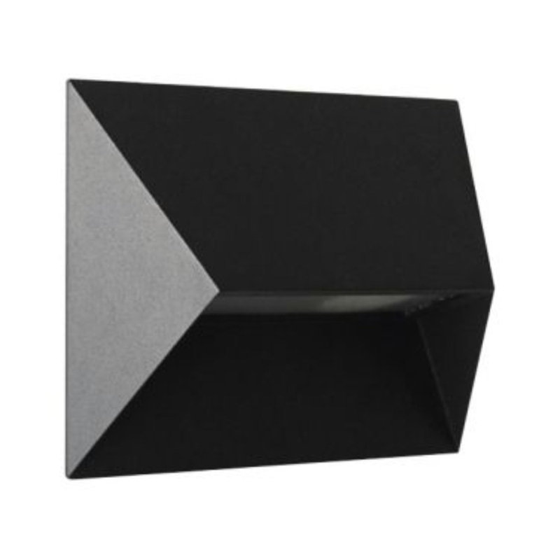 Pontio 2 - Bulb Outdoor Flush Mount, Black