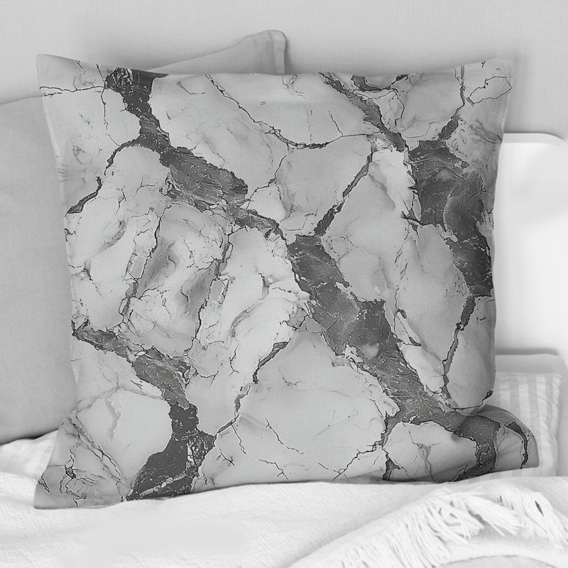 Coussin Grey Marble II - Traditional, H 18 po x l 18 po
