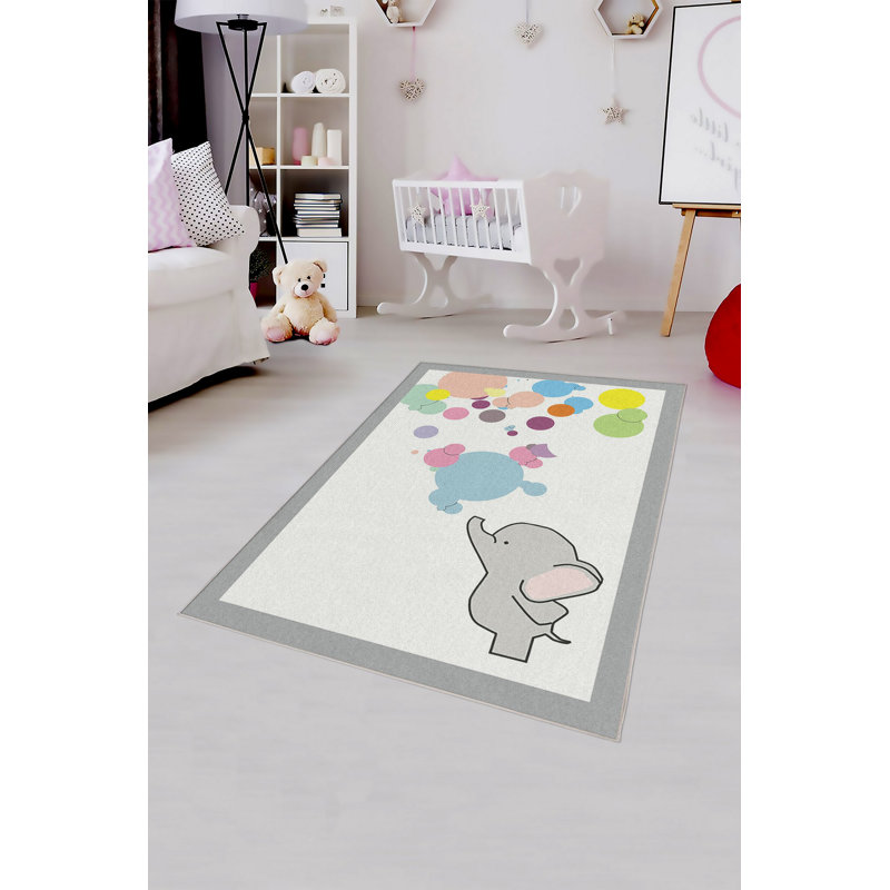 Eco-Friendly Area Rug (2 ft x 3.3 ft), 100% Polyester, 650 g/m² | Antibacterial & Non-Slip PVC Dot Underside, Pile Height: 0.2 inches | Machine Washable, Digital Print Design, Perfect for Living Room & Bedroom Decor