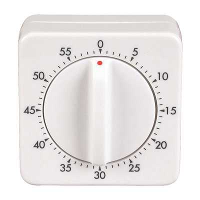 BIOS Mechanical Timer, White