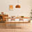 Modern Rectangular Solid Wood Acrylic Dining Table-756770524