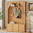 Farmhouse Hall Tree 48.5'' Wide With Bench-2120945066