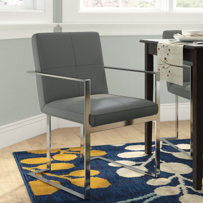 Poulin 18.5'' H Polyurethane Upholstered Armchair