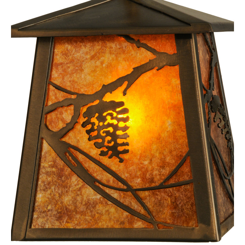 Luminaire suspendu géométrique 1 lumières lanterne Whispering, Ambre