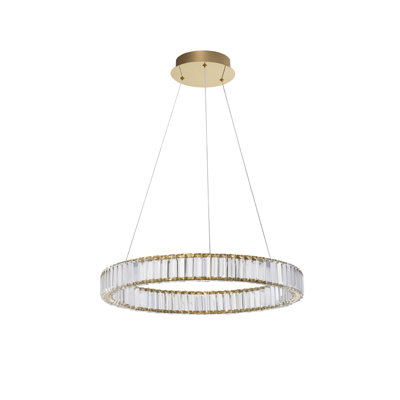 1 - Light Gold LED Unique/Statement Pendant