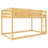 Low Twin Over Twin Bunk Bed, Floor Bunk Bed with Ladder, Solid Wood Twin Bunk Bed for Kids & Juniors, Natural(Expect Arrival Date 2025/11/25)-1588959381