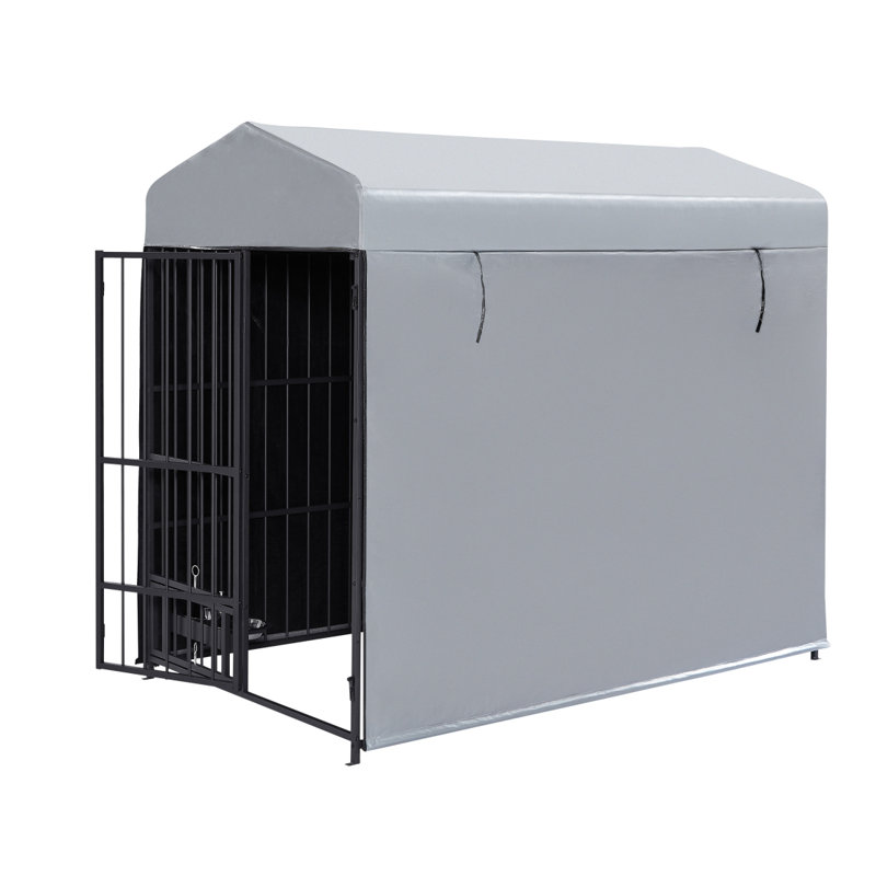 Grand chenil extérieur chenil extérieur, H 71,31 po x l 78,79 po x P 47,06 po