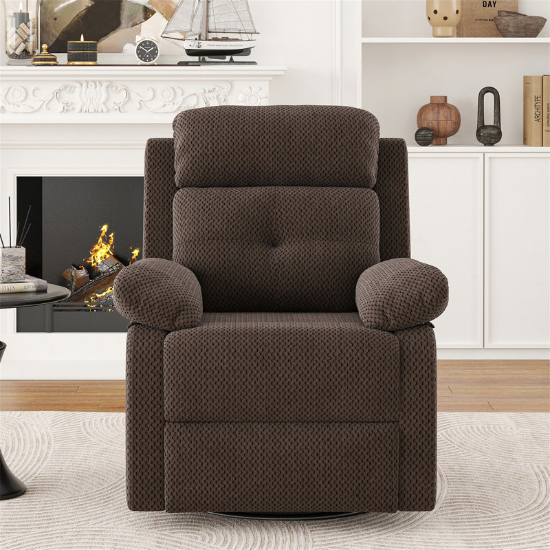 Chaise berçante compacte pivotante avec inclinable multi-positions