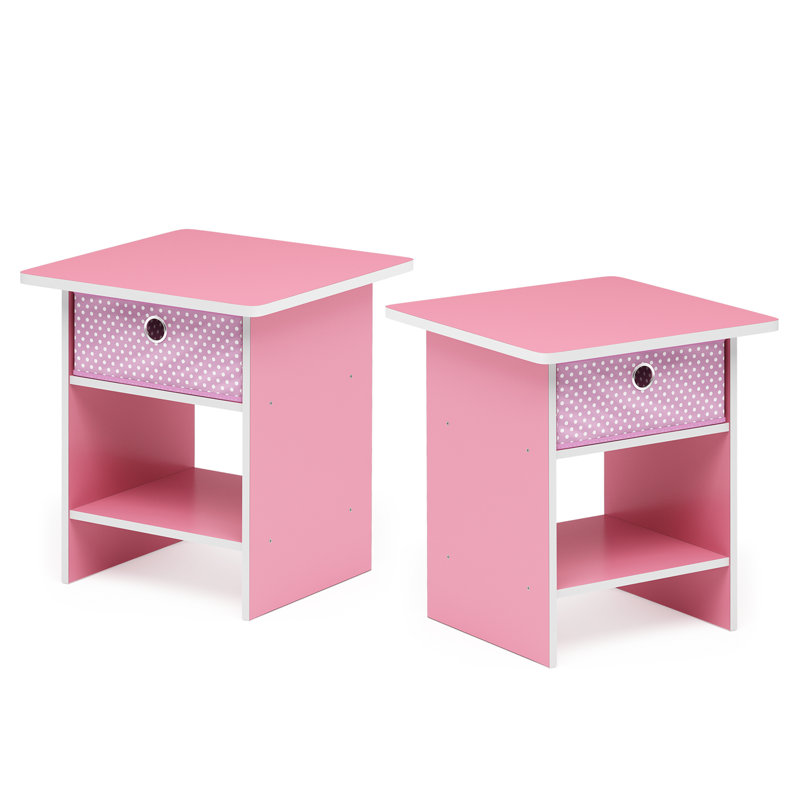 Sled Side Table Set, Light Pink