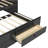 Daybed with Trundle, Daybed with 2 Storage Drawers, Wooden Sofa Bed with Upholstered Button Tufted Backrest for Living Room, Bedroom-393055016