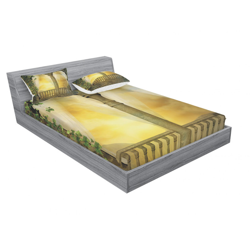 Ensemble de draps Mystical, Ensemble de drap pour grand lit avec drap-housse
