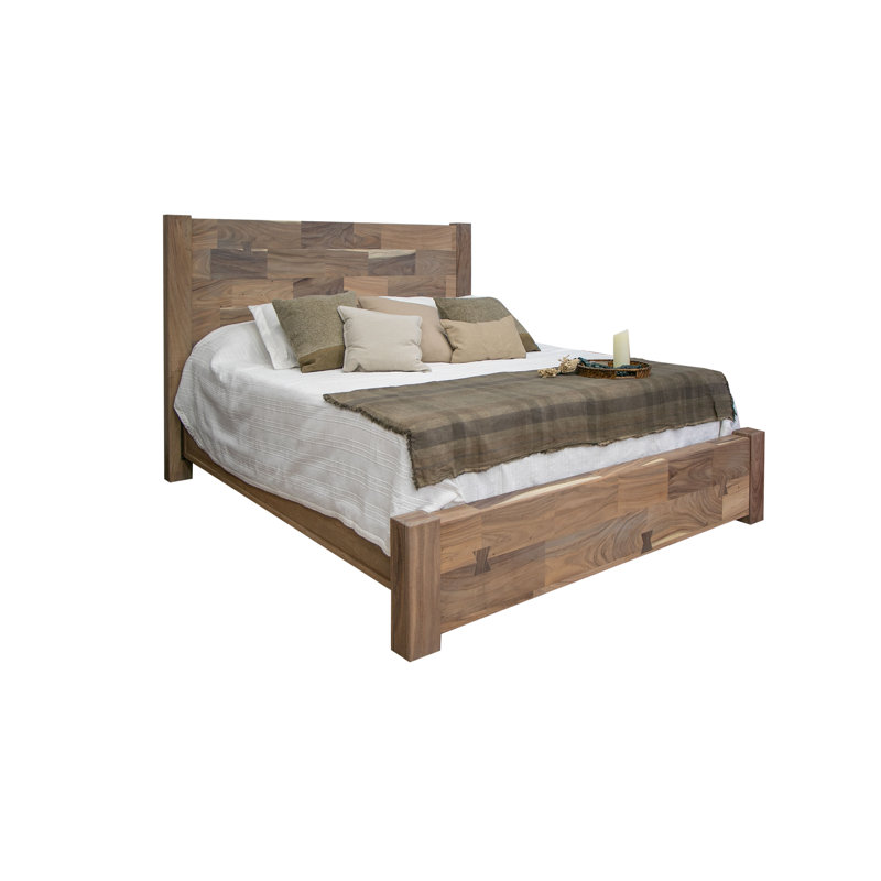 Natural Parota Solid Wood Platform Bed