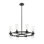 Fouges 8 - Light Iron Dimmable Wagon Wheel Chandelier