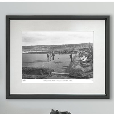 Penzance, The Bowling Green 1920 - Single Picture Frame Print