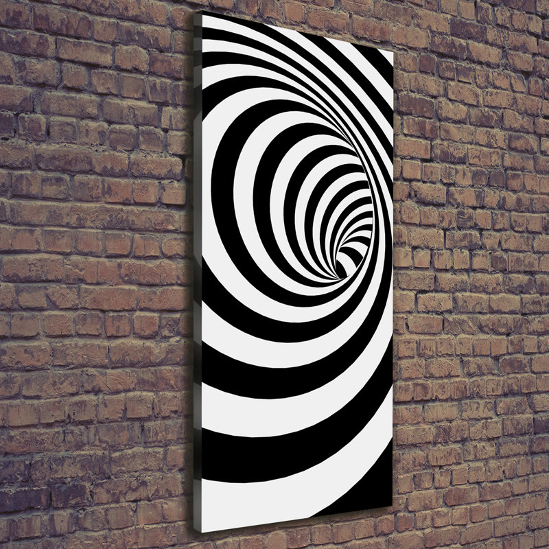 Spiral With Stripes - Wrapped Canvas Print