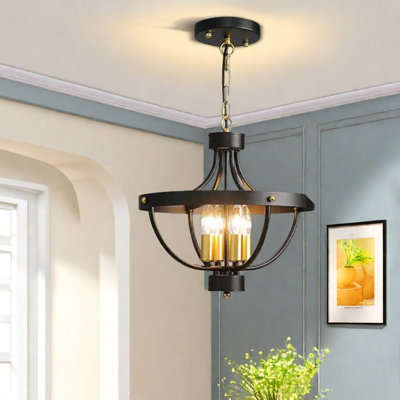 Lustres peints en fer de style américain