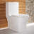 Concorde One Piece Square Toilet Dual Flush, Brushed Gold Hardware 1.1/1.6 gpf-121280654-121280655