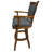 Alysha Swivel Upholstered Counter Stool with Solid Wood Frame-862970764