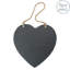 Nicola Spring - Slate Heart Hanging Notice Boards - 24.5 x 24.5cm - Set of 3