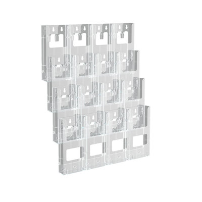 16-Pocket Trifold Wall Mount. Inside Dimension: 4.375"W