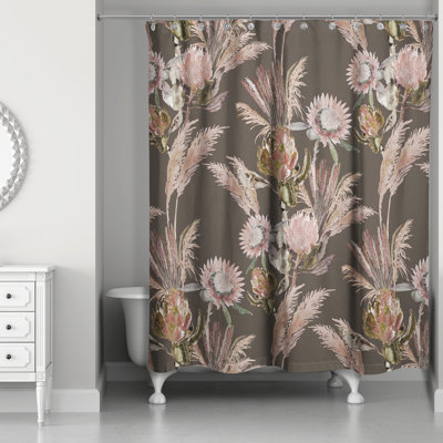Mizelle Floral Shower Curtain