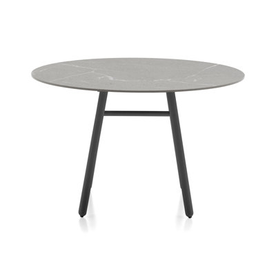 Yo! Table ronde d'extérieur avec pieds en aluminium