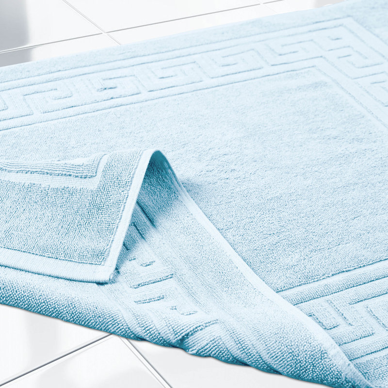 Tapis de bain 2 pièces Subra, Bleu clair