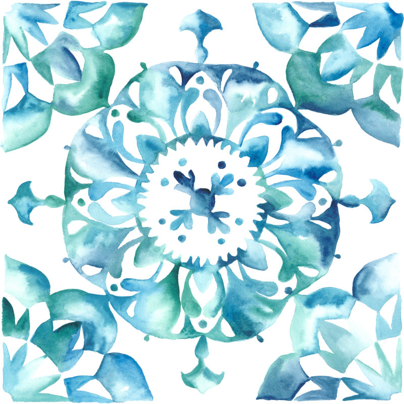 Meditation Tiles I by Chariklia Zarris - Wrapped Canvas Painting, 122cm H x 122cm W