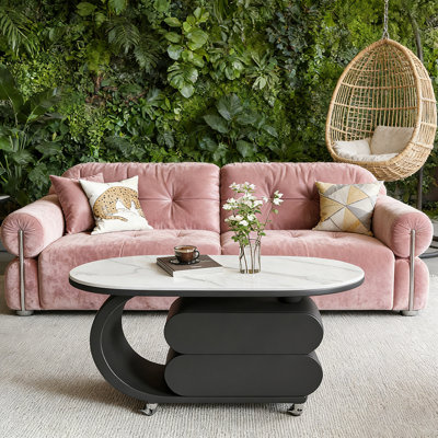 Table basse Rock Slab avec rangement