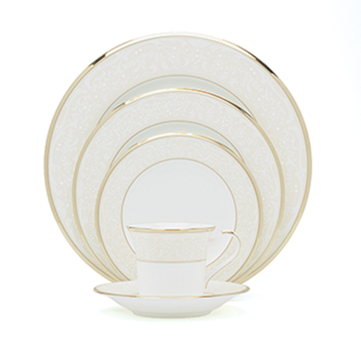 Noritake White Palace Saucer Set - Thumbnail 3