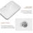 Ceramic Undermount Bathroom Sink 22.05" X 15.36" X 6.7" - White Porcelain Vessel Basin, Seamless Design For Vanity Countertop (3 Styles:  White, White With Black Lines, White With Black Edge)-1056954698