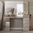 Boahaus Amelia Vanity Desk with LED Mirror – 11 Drawer Makeup Vanity Table Designed as a Complete Dressing Station with Integrated Power and Speakers-121402771