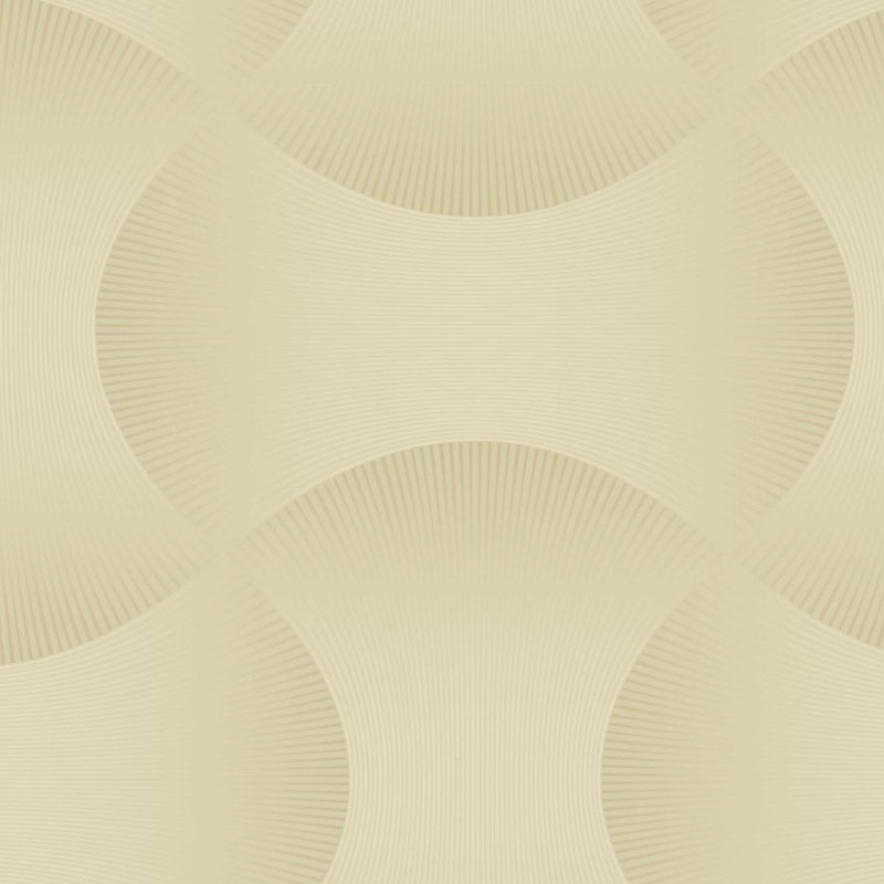 Papier peint géométrique Candice Olson, Gris moyen / or métallique