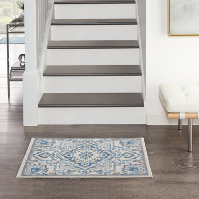 Tapis ivoire traditionnel Rheba
