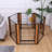 31.5'' H 6 Panel Metal Exercise Pen With Pet Door Outside Use-96069200