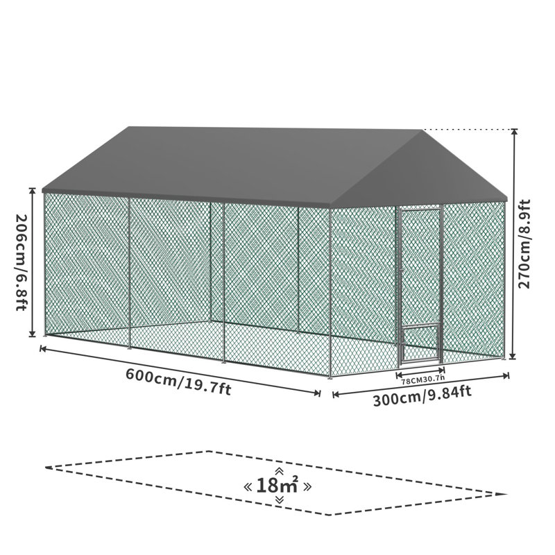 Poulailler Durtschi, H 107 po x l 236 po x P 118 po