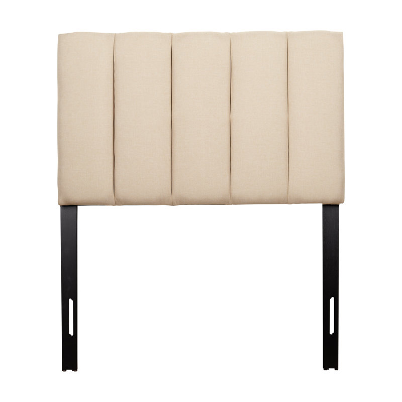 Tête de lit tapissier Telscombe, Simple, Crème