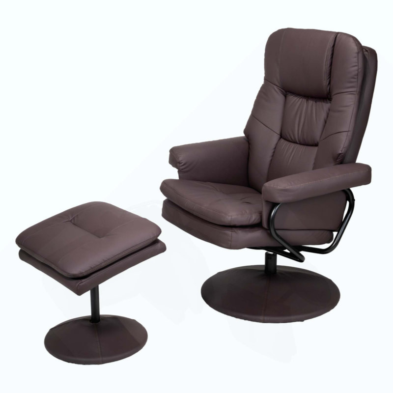 Fauteuil inclinable pivotant en cuir Scratch Cat