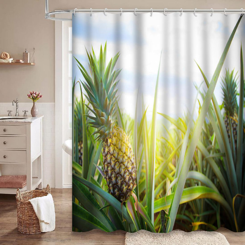 Rideau de douche Tropical Farm, L 72 po x l 84 po