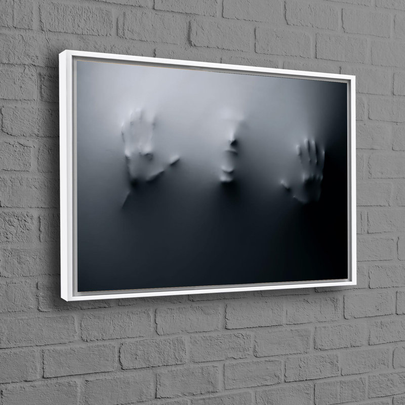Print on Canvas, 50 cm H x 70 cm W, White Floater Framed