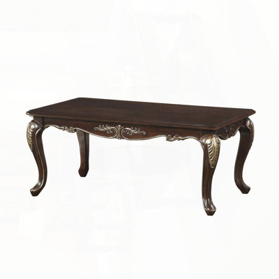 Traditional Coffee Table with Gold Tipping