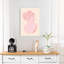 Pink Classical Bust Elegant Minimalist Modern Architecture Wall Art Print 1 Piece Wrapped Canvas Wall Art-73701960