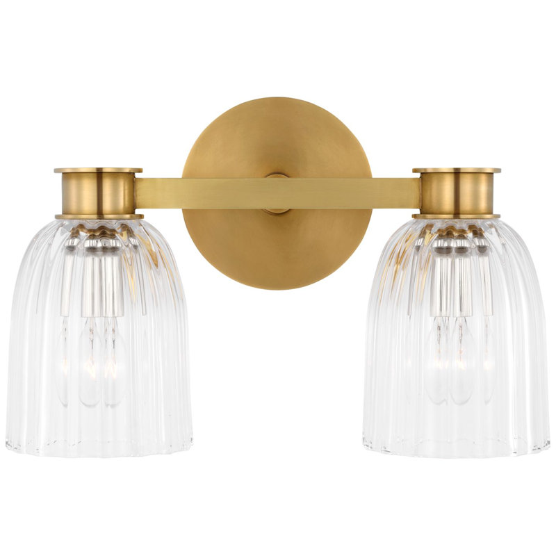 Asalea 2 - Light Vanity Light, Antique Burnished Brass